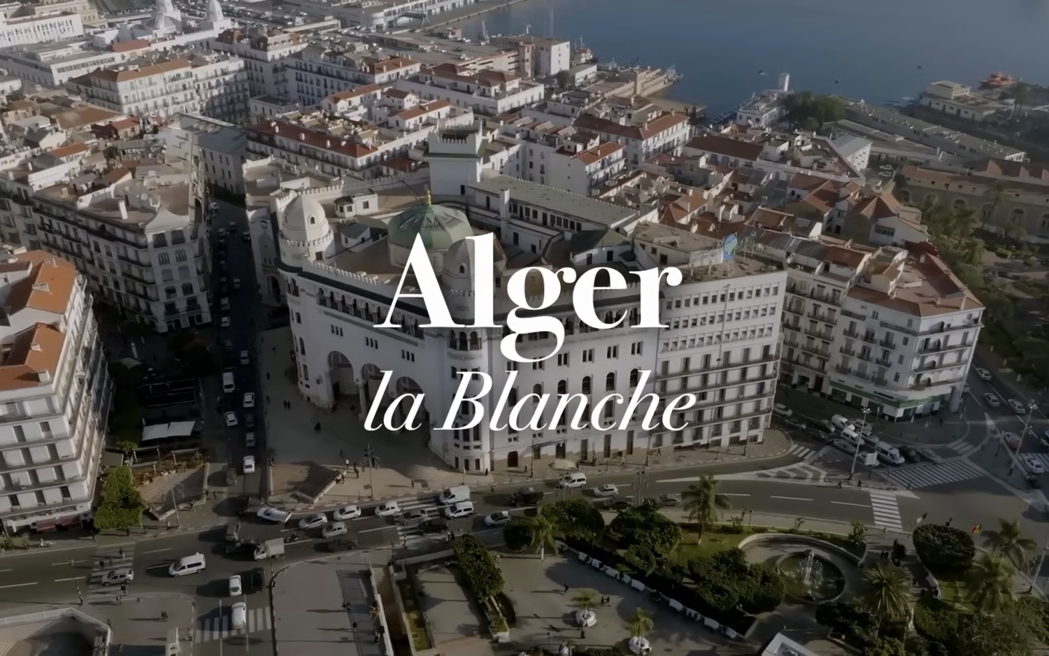 Alger la Blanche, vue aérienne extraite de l’épisode 2 de la série documentaire Direction l’Algérie (Crédit : Ayadi Productions)