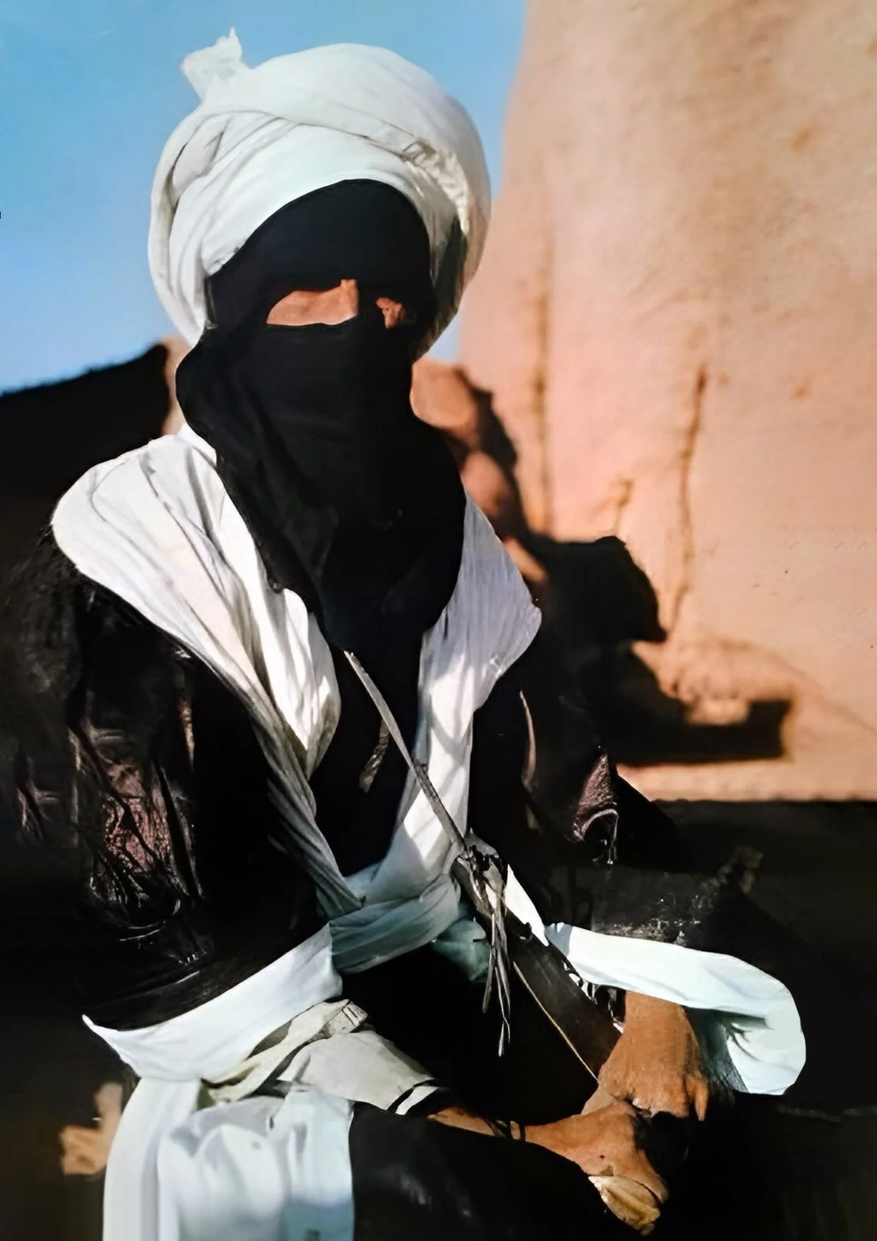 Un guide touareg au parc culturel du Tassili n'Ajjer, en Algérie
